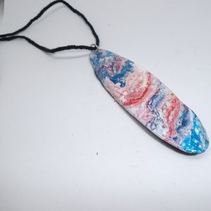 Daydream Driftwood Handpainted Artisan Pendant